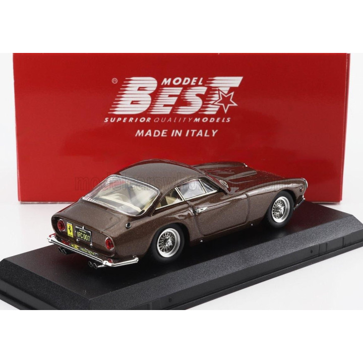 BEST MODEL FERRARI 250 GT LUSSO s/n4891GT COUPE 1963 - PERSONAL CAR STEVE McQUEEN - BROWN MET 1/43