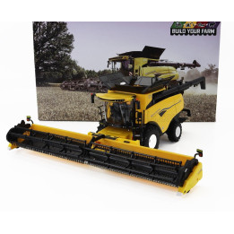 BRITAINS NEW HOLLAND COMBINE CR9.90 MIETITREBBIA GOMMATA 2020 - YELLOW BLACK 1/32