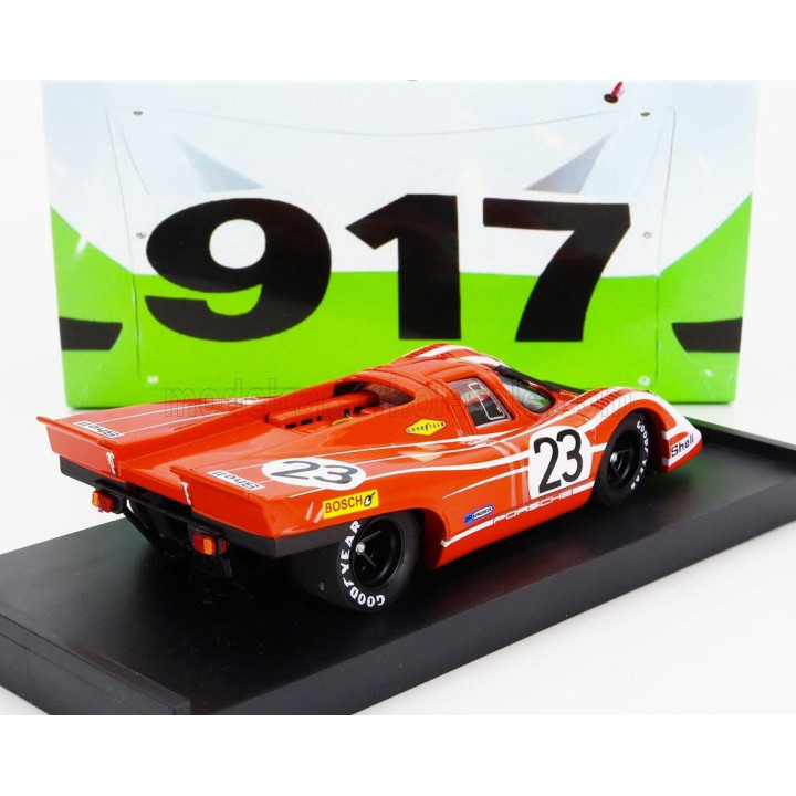 BRUMM PORSCHE 917K 4.9L TEAM SALZBURG N 23 WINNER 24h LE MANS 1970 HANS HERRMANN - RICHARD ATTWOOD - RED WHITE 1/43