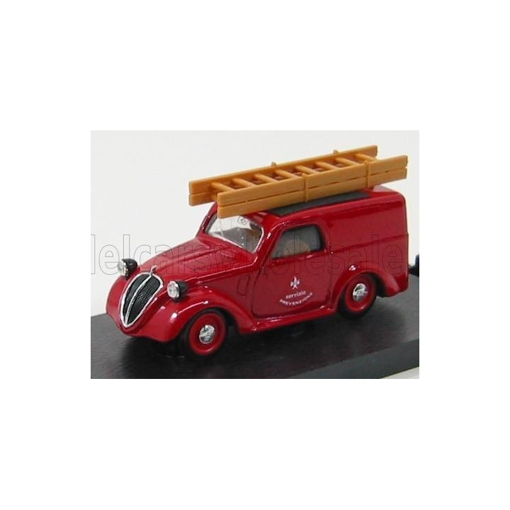 BRUMM FIAT 500B VAN VIGILI DEL FUOCO SERVIZIO PREVENZIONE 1946 - RED 1/43