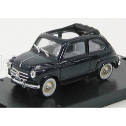 BRUMM FIAT 600 1956 TETTO APERTO - OPEN ROOF - DARK BLUE 1/43
