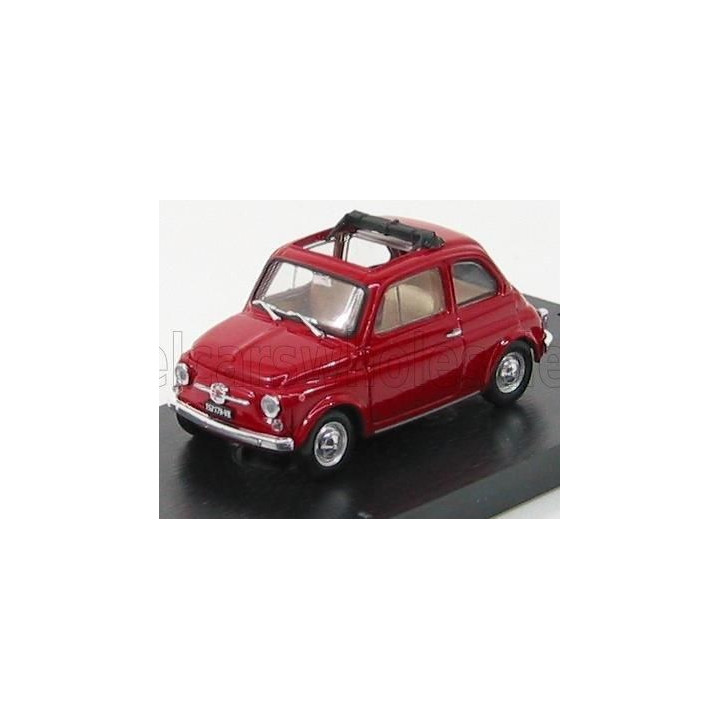 BRUMM FIAT 500F TETTO APERTO - OPEN 1965 - ROSSO MEDIO 1/43