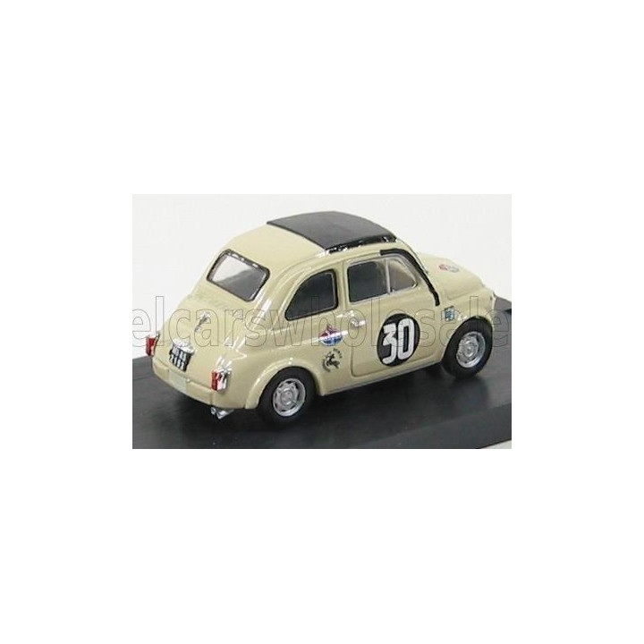 BRUMM FIAT 500TV GIANNINI N 30 COPPA CARRI MONZA 1966 CAMPIONE D'ITALIA MAURIZIO ZANETTI - IVORY 1/43