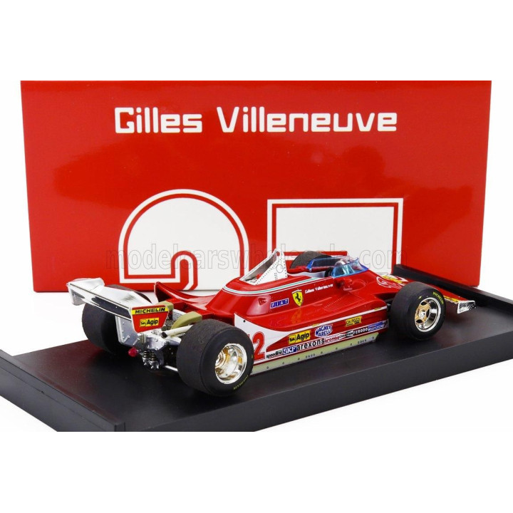 BRUMM FERRARI F1  312T4 N 12 2nd GP FRENCH GP 1979 GILLES VILLENEUVE - RED 1/43