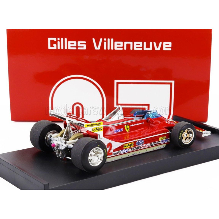 BRUMM FERRARI F1  312T4 N 12 MONACO GP 1979 GILLES VILLENEUVE - RED 1/43