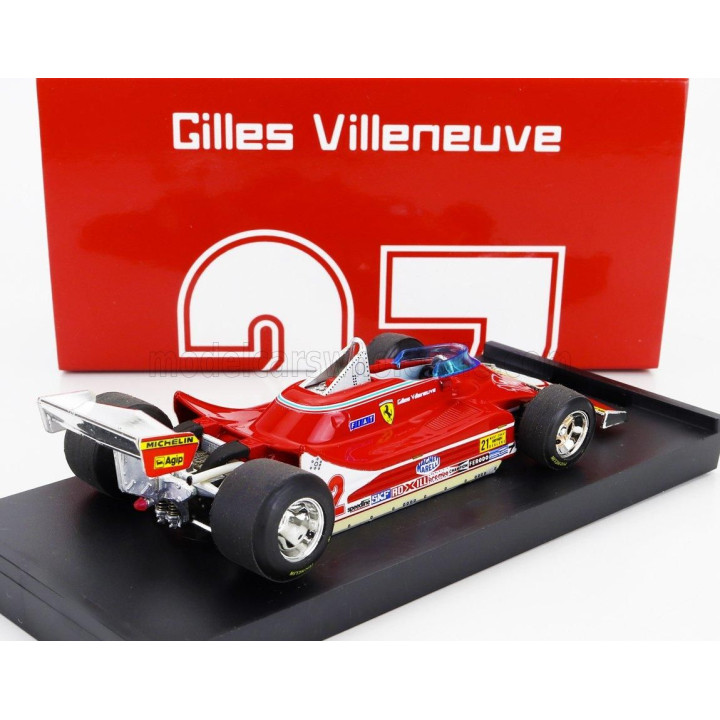 BRUMM FERRARI F1  312T4 N 12 WINNER USA OVEST GP 1979 GILLES VILLENEUVE - RED 1/43