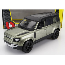 BURAGO LAND ROVER NEW DEFENDER 110 2020 - LIGHT GREEN MET WHITE 1/24