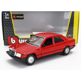 BURAGO MERCEDES BENZ 190E 1984 - RED 1/24