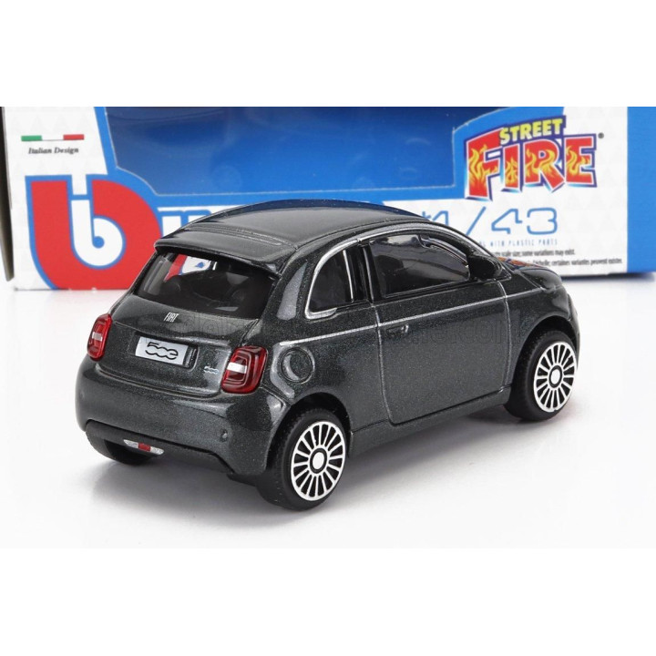 BURAGO FIAT 500e FULL ELECTRIC 2021 - GREY MET 1/43