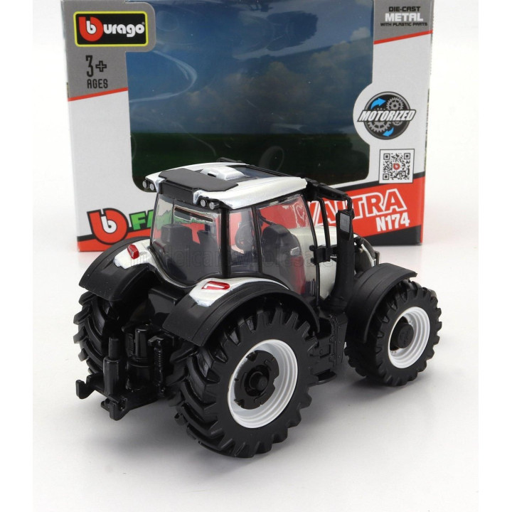 BURAGO VALTRA N174 TRACTOR 2017 - WHITE BLACK 1/50