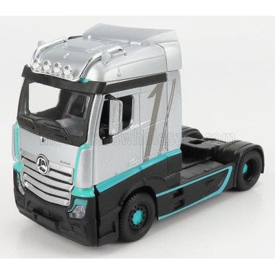 BURAGO MERCEDES BENZ ACTROS 2 GIGASPACE TRACTOR TRUCK 3-ASSI 2016 - F1 WORLD CHAMPION TEAM AMG PETRONAS MOTORSPORT FORMULA ONE C