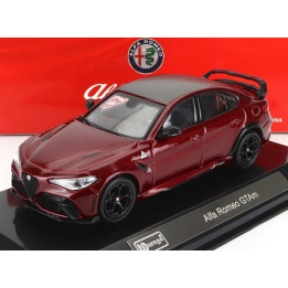 BURAGO ALFA ROMEO GIULIA GTAm 2020 - WITH HARD SHOWCASE - EXCLUSIVE CARMODEL - ROSSO GTA - RED MET 1/43