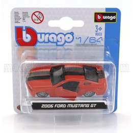 BURAGO FORD USA MUSTANG GT COUPE 2006 - ORANGE 1/64