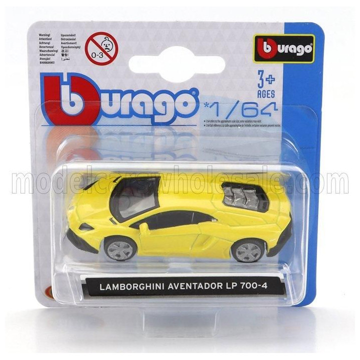 BURAGO LAMBORGHINI AVENTADOR LP700-4 2011 - YELLOW 1/64