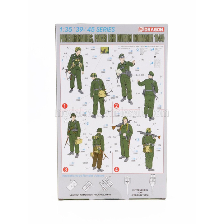 DRAGON ARMOR ACCESSORIES PANZERGRENADIERS MILITARY FIGURES NORMANDY 1944 1/35