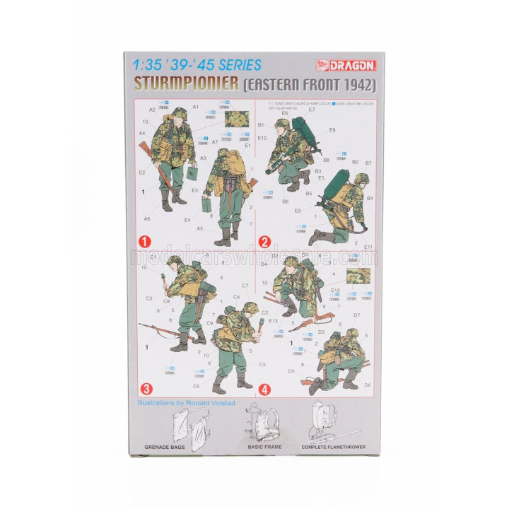 DRAGON ARMOR ACCESSORIES STURMPIONIER EASTERN FRONT MILITARY FIGURES 1942 1/35