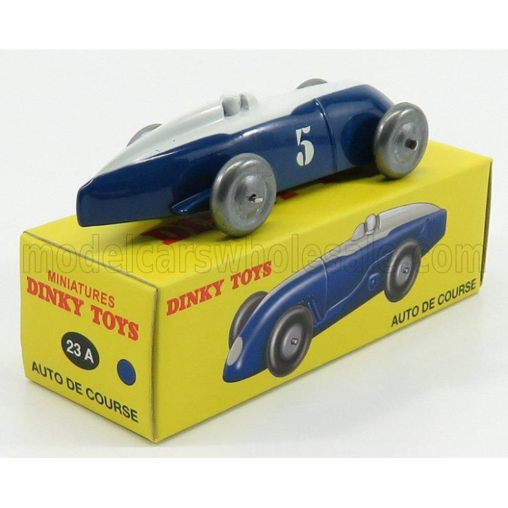 EDICOLA DINKY RACE CAR N 5 1930 - BLUE WHITE 1/43