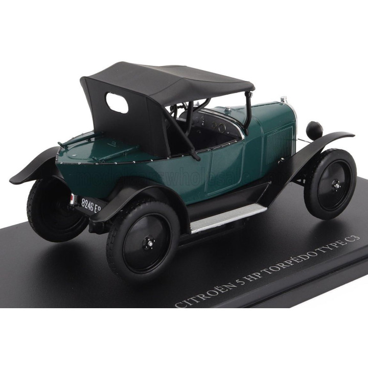 EDICOLA CITROEN TYPE C3 5hp TORPEDO 1923 - GREEN BLACK 1/24