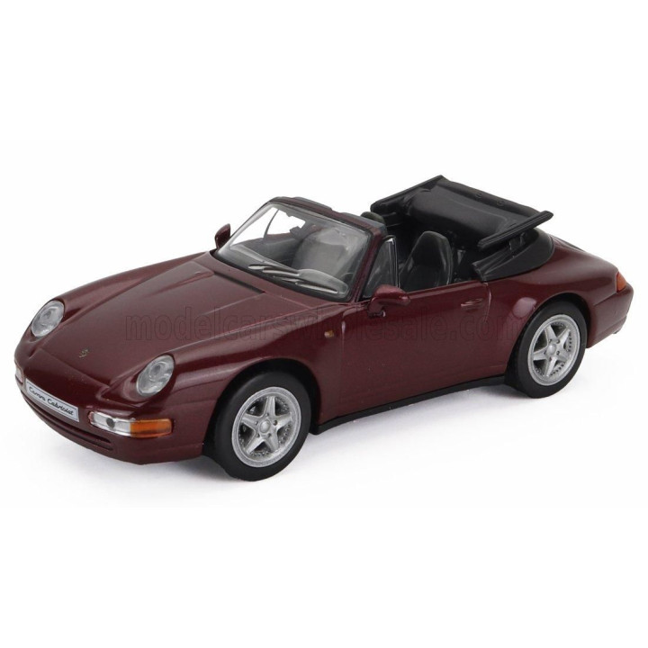EDICOLA PORSCHE 911 993 CARRERA CABRIOLET 1995 - RED MET 1/43
