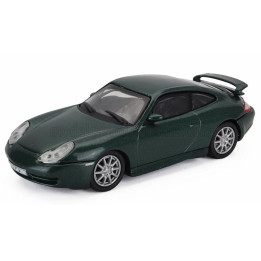 EDICOLA PORSCHE 911 996 GT3 COUPE 1999 - GREEN MET 1/43