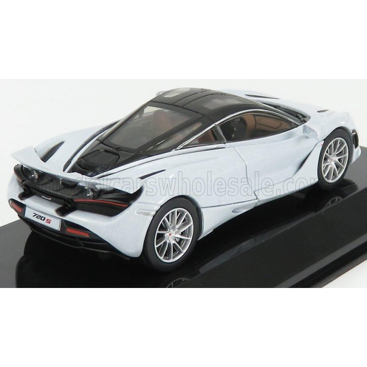 EDICOLA McLAREN 720S 2017 - CON VETRINA - WITH SHOWCASE - LIGHT GREY MET 1/43