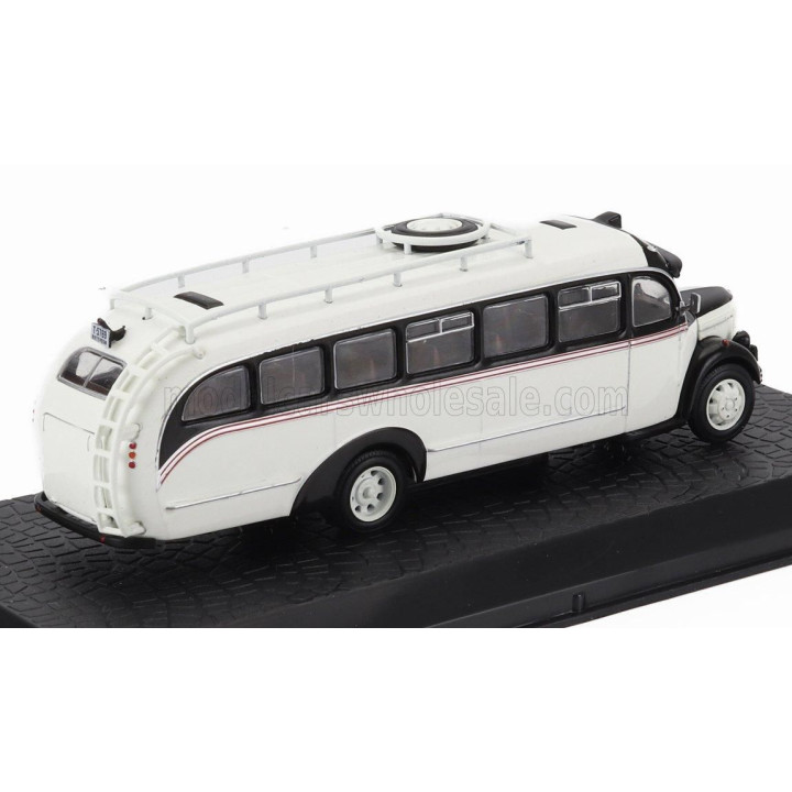 EDICOLA REO SPEEDWAY AUTOBUS 1946 - DAMAGE DISPLAY BOX - WHITE BLACK 1/72