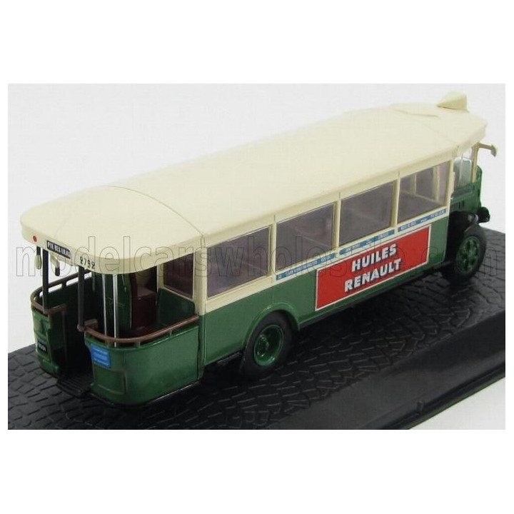 EDICOLA RENAULT TN6C2 AUTOBUS PTE DES LILAS 1932 - DAMAGE DISPLAY BOX - GREEN WHITE 1/72
