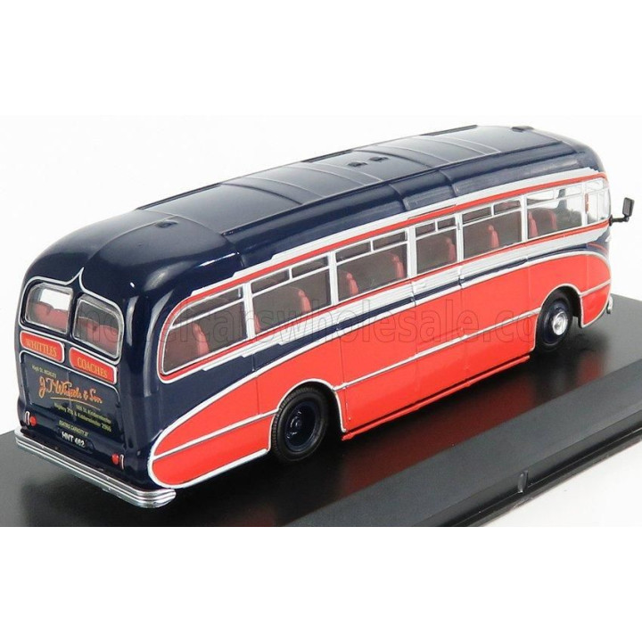 EDICOLA LEYLAND TIGER CUB AUTOBUS BURLINGHAM SEAGULL COACH JT WHITTLE & SON 1951 - RED BLACK 1/72