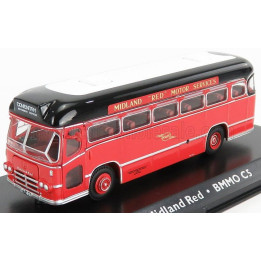 EDICOLA MIDLAND BMMO CM5T AUTOBUS MOTORWAY COACH MIDLAND RED 1960 - RED BLACK WHITE 1/72