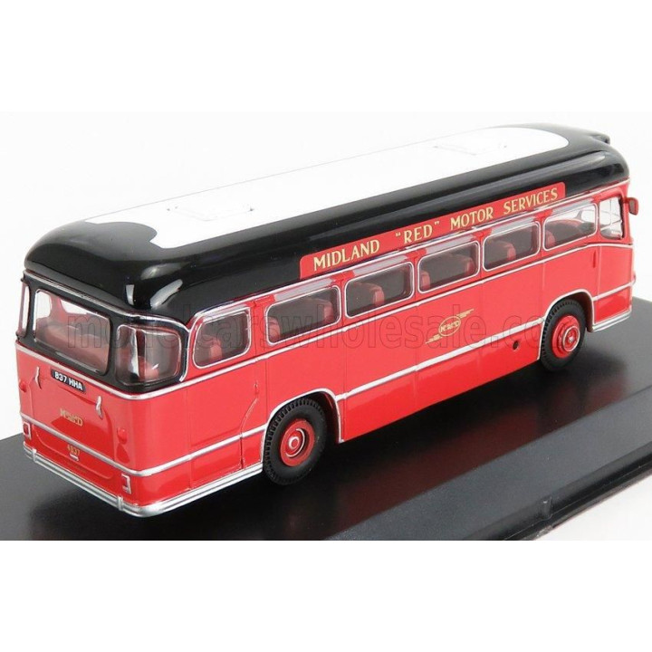 EDICOLA MIDLAND BMMO CM5T AUTOBUS MOTORWAY COACH MIDLAND RED 1960 - RED BLACK WHITE 1/72