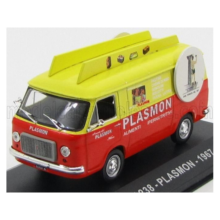 EDICOLA FIAT 238 VAN PLASMON 1967 - ORANGE YELLOW 1/43