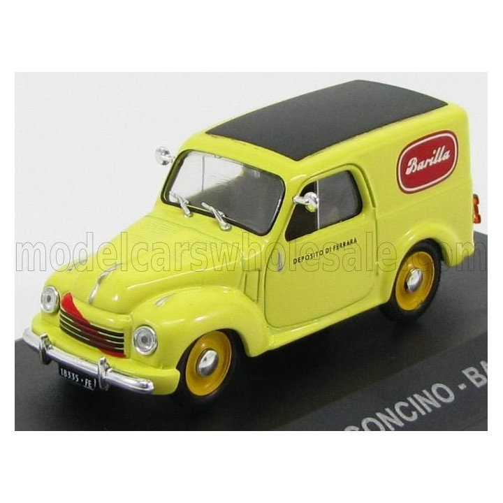 EDICOLA FIAT 500C FURGONCINO VAN BARILLA 1951 - YELLOW 1/43