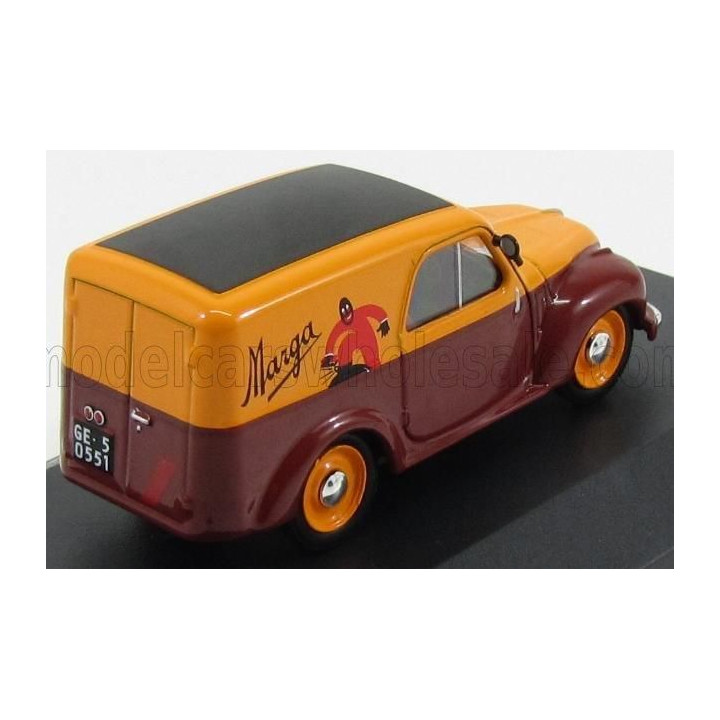 EDICOLA FIAT 500 C VAN FURGONCINO MARGA 1950 - YELLOW BROWN 1/43