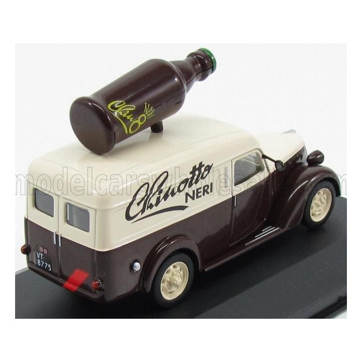 EDICOLA FIAT 1100 ELR VAN 1951 - CHINOTTO NERI - BROWN IVORY 1/43