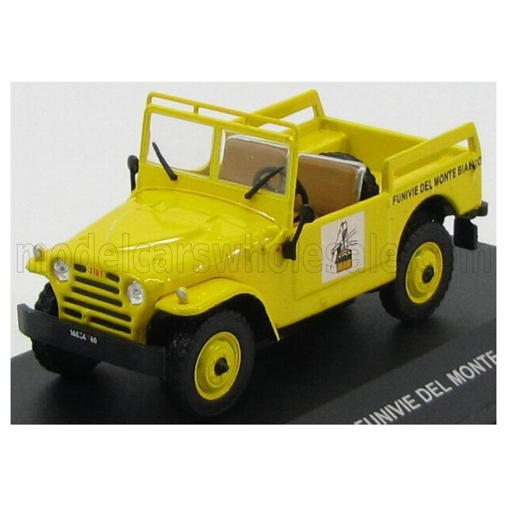 EDICOLA FIAT CAMPAGNOLA FUNIVIE DEL MONTE BIANCO 1963 - YELLOW 1/43