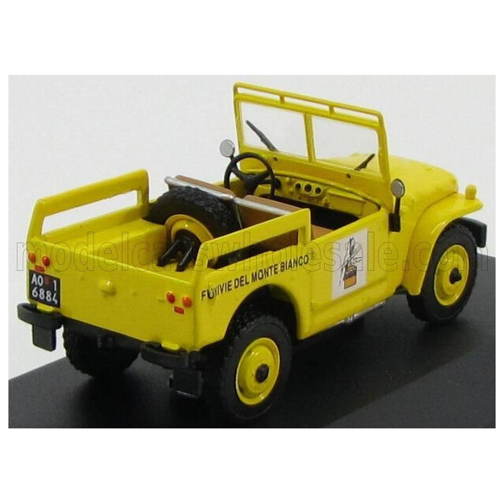 EDICOLA FIAT CAMPAGNOLA FUNIVIE DEL MONTE BIANCO 1963 - YELLOW 1/43