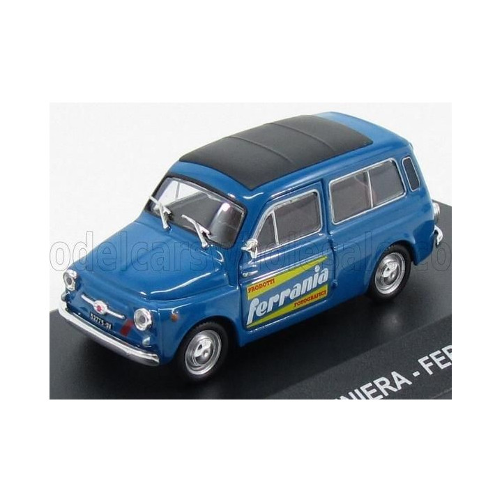 EDICOLA FIAT 500 GIARDINIERA VAN 1964 - PRODOTTI FOTOGRAFICI FERRANIA - BLUE 1/43