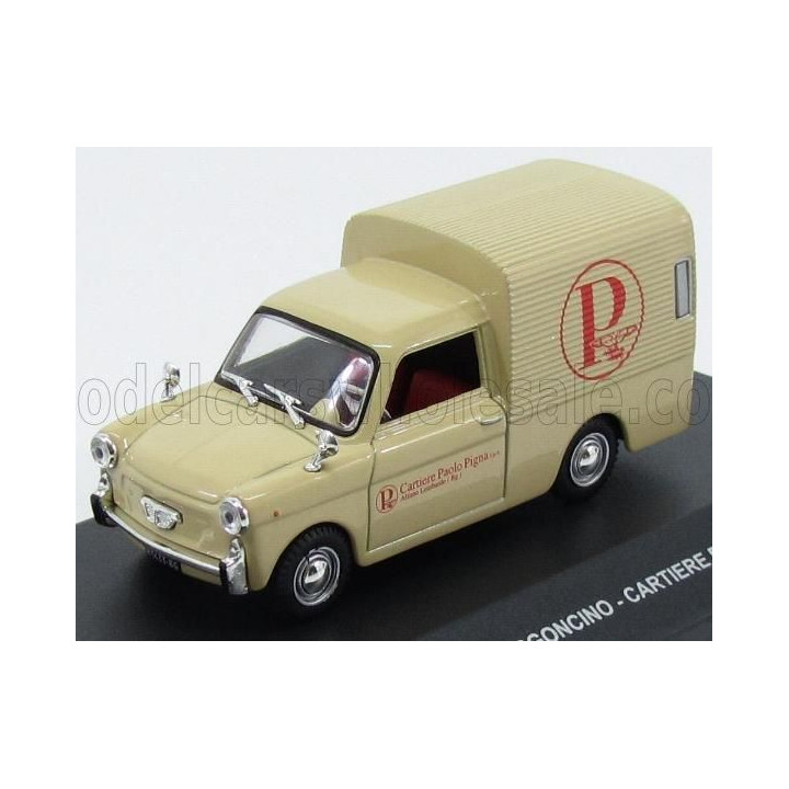 EDICOLA AUTOBIANCHI BIANCHINA FURGONCINO VAN 1968 - CARTIERE PAOLO PIGNA - CREAM 1/43