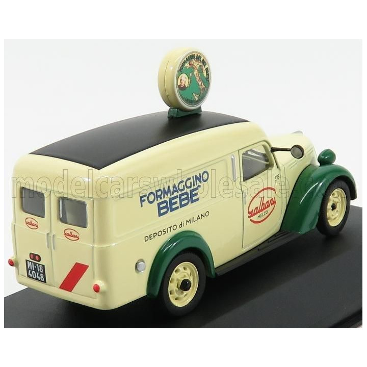 EDICOLA FIAT 1100 ELR VAN GALBANI CERTOSINO DEPOSITO DI MILANO 1951 - CREAM GREEN 1/43