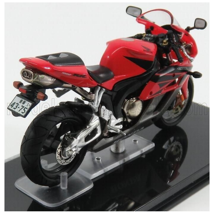 EDICOLA HONDA CBR 1000RR FIREBLADE - DAMAGE DISPLAY BOX - RED BLACK 1/24
