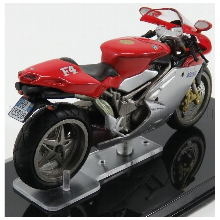 EDICOLA MV AGUSTA 750 F4 - DAMAGE DISPLAY BOX - RED SILVER 1/24