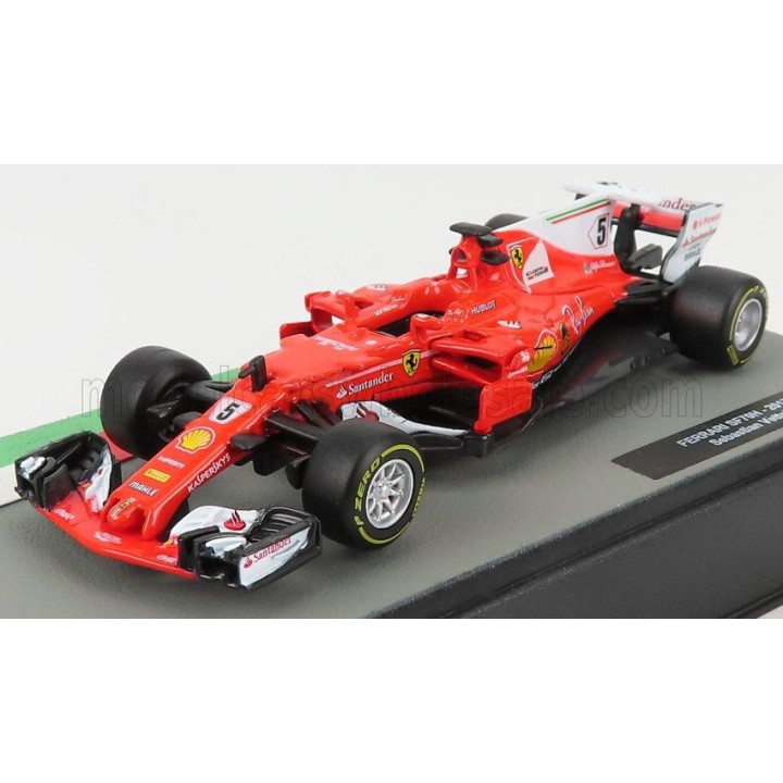 EDICOLA FERRARI F1  SF70H N 5 SEASON 2017 SEBASTIAN VETTEL - RED WHITE 1/43