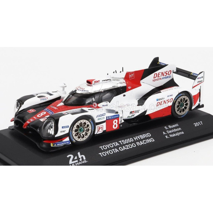 EDICOLA TOYOTA TS050 HIBRID 2.4L TURBO V6 TEAM GAZOO RACING N 8 24h LE MANS 2017 SEBASTIEN BUEMI - KAZUKI NAKAJIMA - ANTHONY DAV