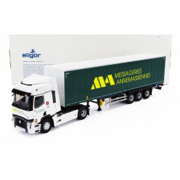 ELIGOR RENAULT T460 TRUCK TELONATO ANNEMASSIENNES TRANSPORTS 2021 - WHITE GREEN 1/43