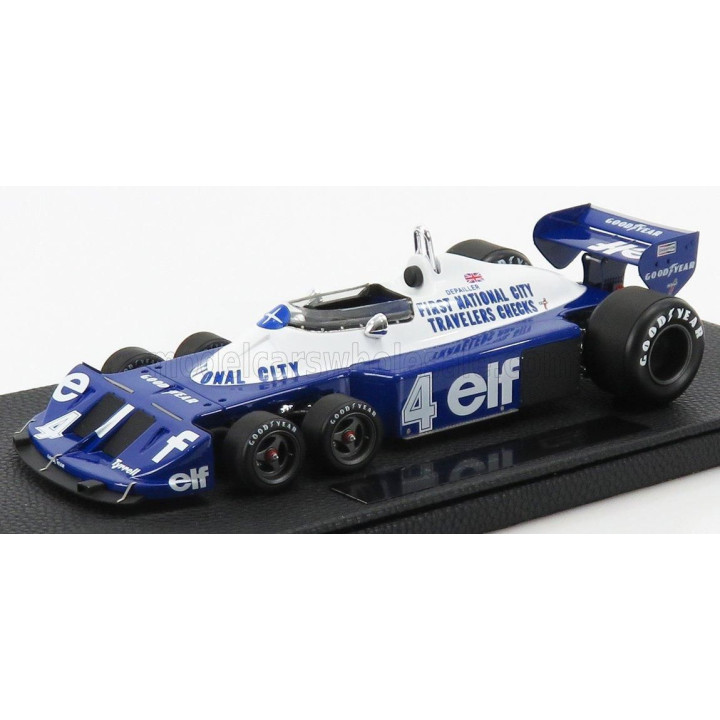 GP REPLICAS TYRRELL F1  P34/2 ELF FORD SIX WHEELS N 4 SEASON GP 1977 P.DEPAILLER - BLUE WHITE 1/18