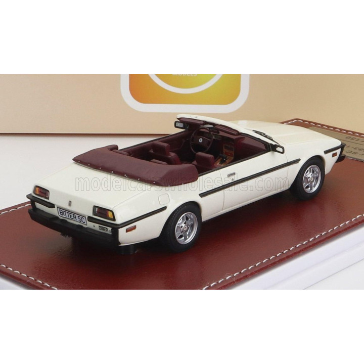 GREAT ICONIC MODELS BITTER SC CABRIOLET OPEN 1985 - WHITE 1/43