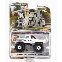 GREENLIGHT FORD USA F-250 PICK-UP MONSTER TRUCK CAPITOL CITY 1978 - WHITE 1/64