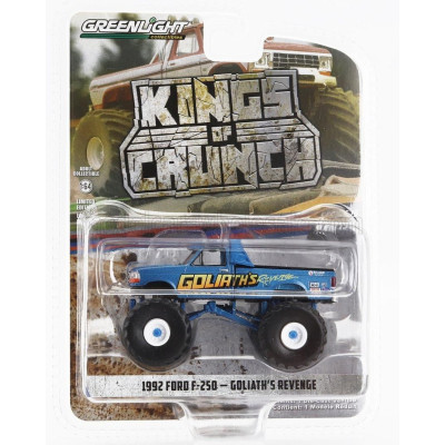 GREENLIGHT FORD USA F-250 PICK-UP MONSTER TRUCK GOLIATH'S 1992 - BLUE 1/64