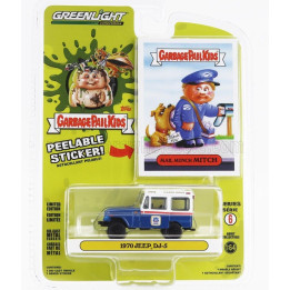 GREENLIGHT JEEP DJ-5 MAIL MUNCH MITCH 1970 - BLUE WHITE 1/64