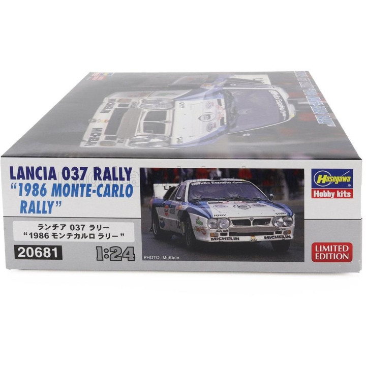 HASEGAWA LANCIA 037 N 12 RALLY MONTECARLO 1986 S.SERVIA' - J.SABATER 1/24